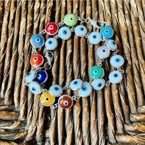 🌟🧿 Evil Eye Multi Color Bracelets🌟 Set of 2🧿 - Picture 5 of 6